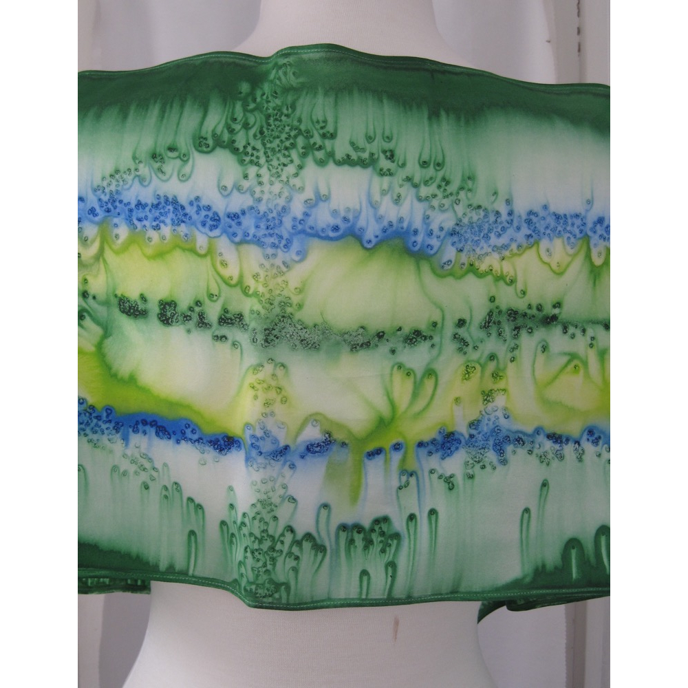Callaloo Stripe, shawl back