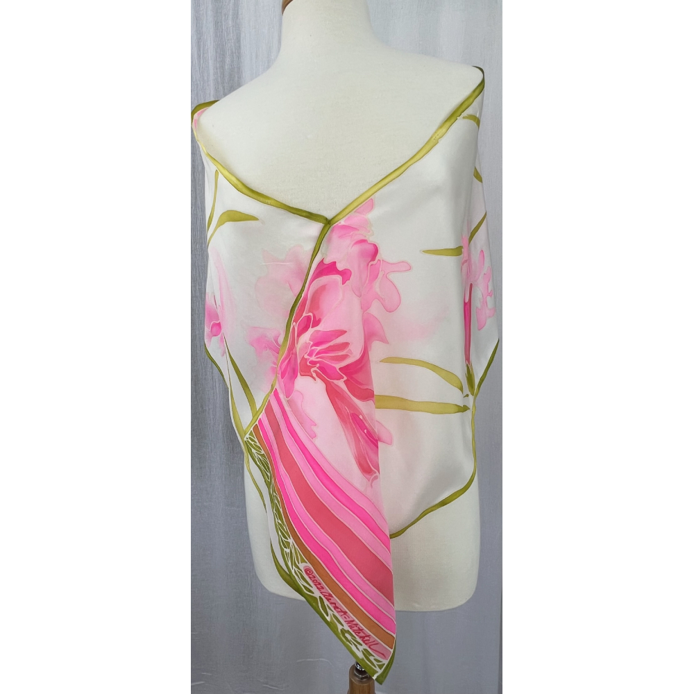 Pink Poui, shawl front