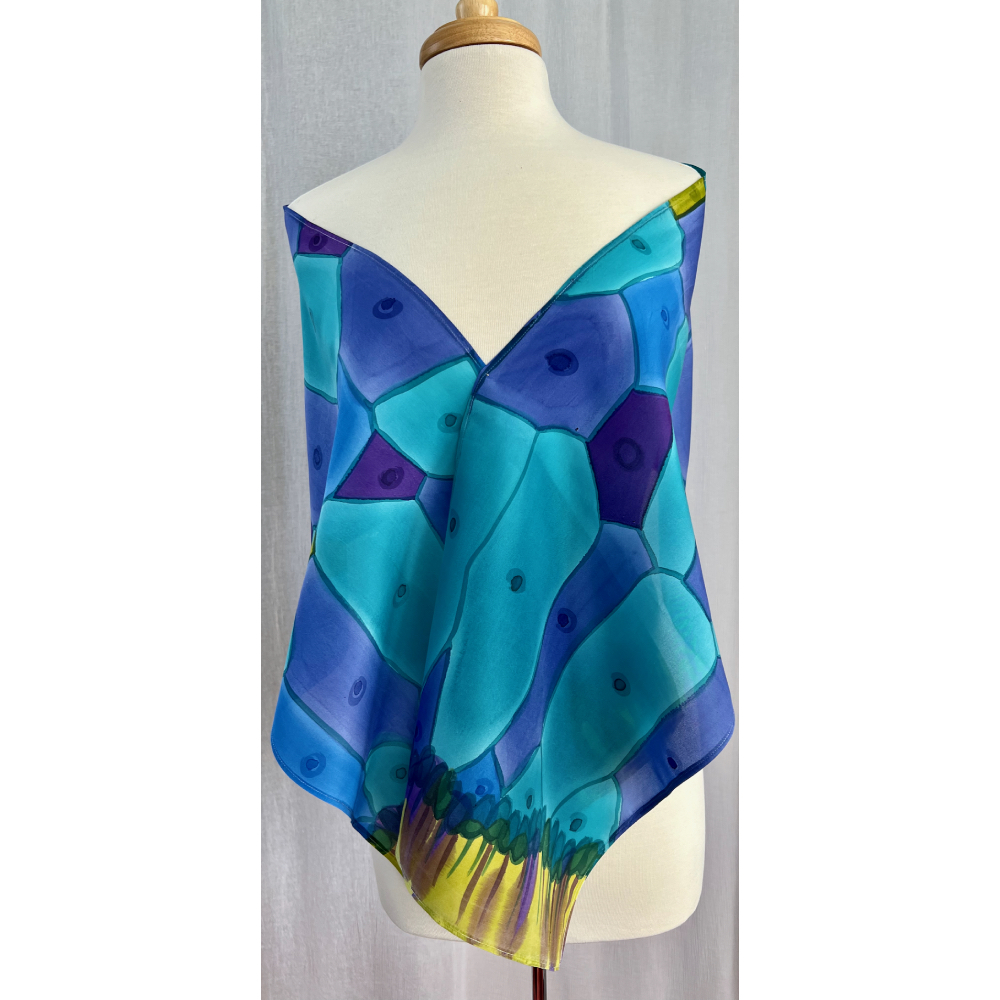 Breadfruit Rain, shawl front