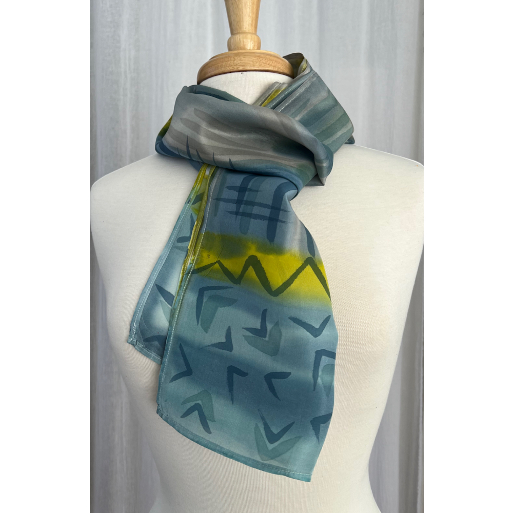 Hurricane Rains, tied neck scalf