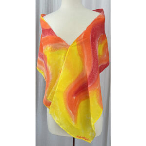 Sun Flares, shawl front
