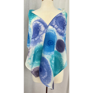 Blue Auras, shawl front