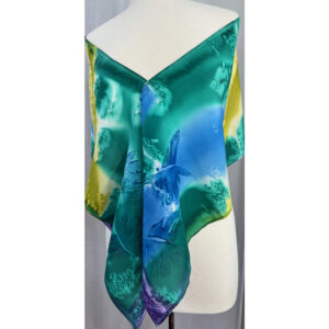Valencia Rain, shawl front