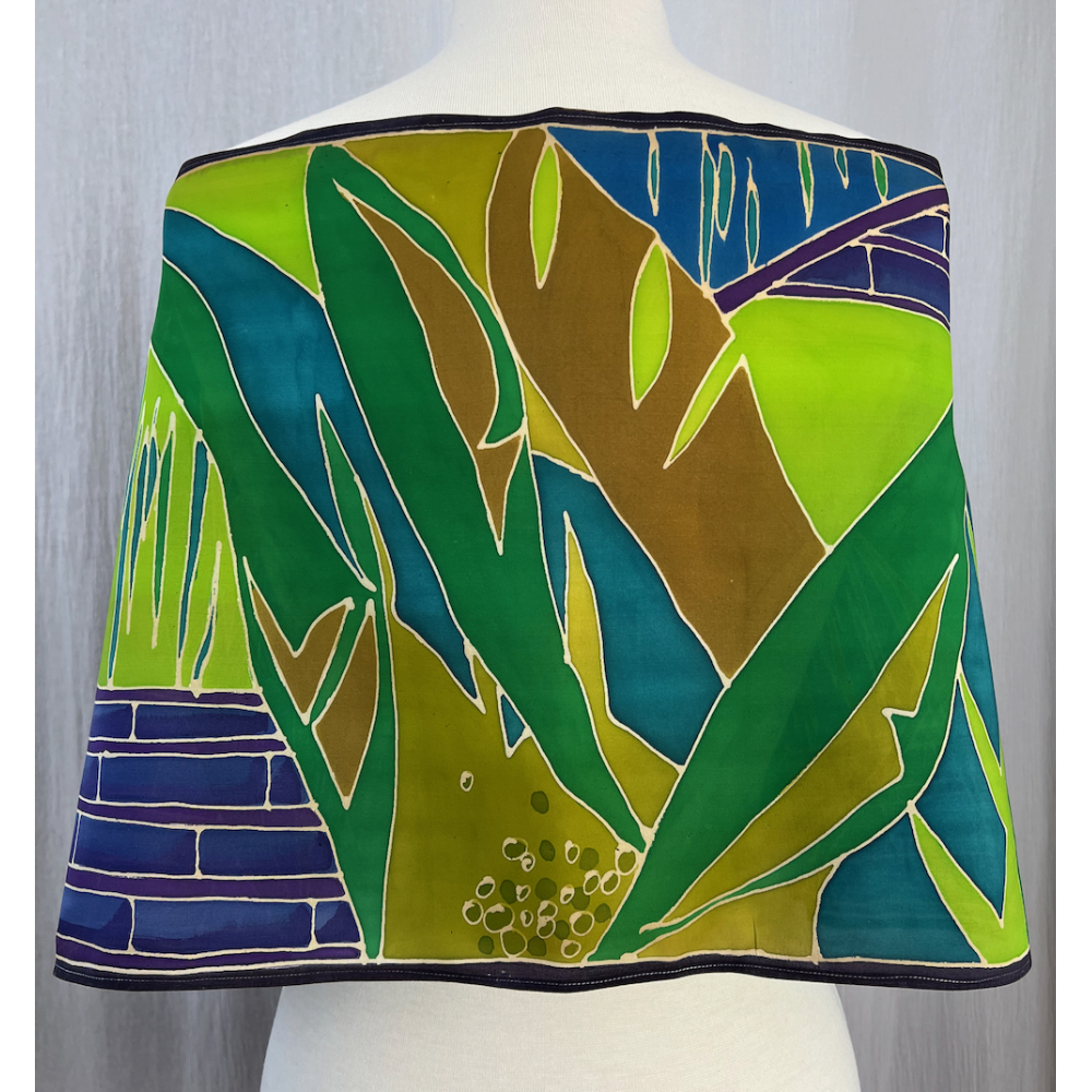 Valencia Bamboo, shawl back