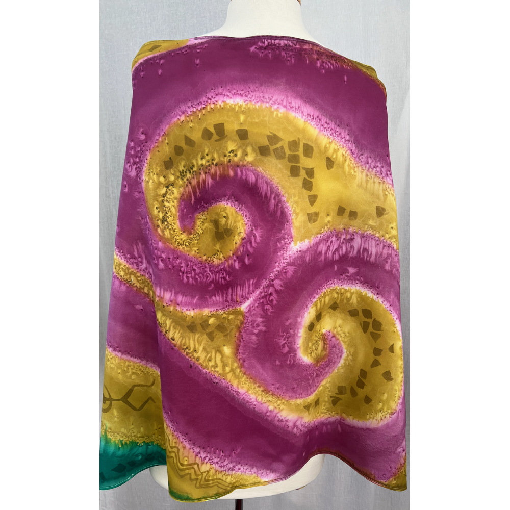 Clarke and Chang Swirl Shawl, BACK