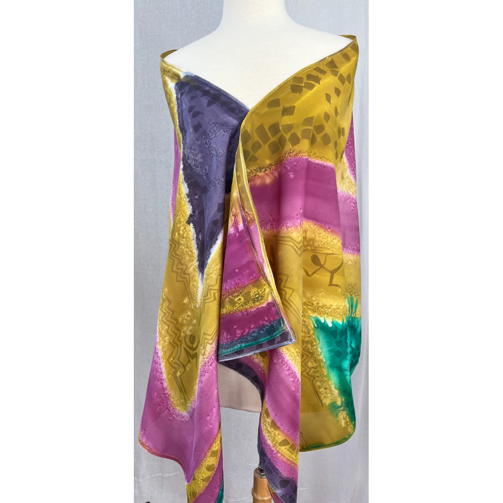 Clarke and Chang Swirl Shawl, FRONT
