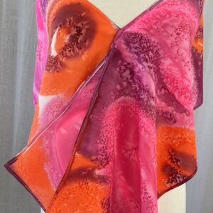Cloud Effect - Sun Blaze, shawl front