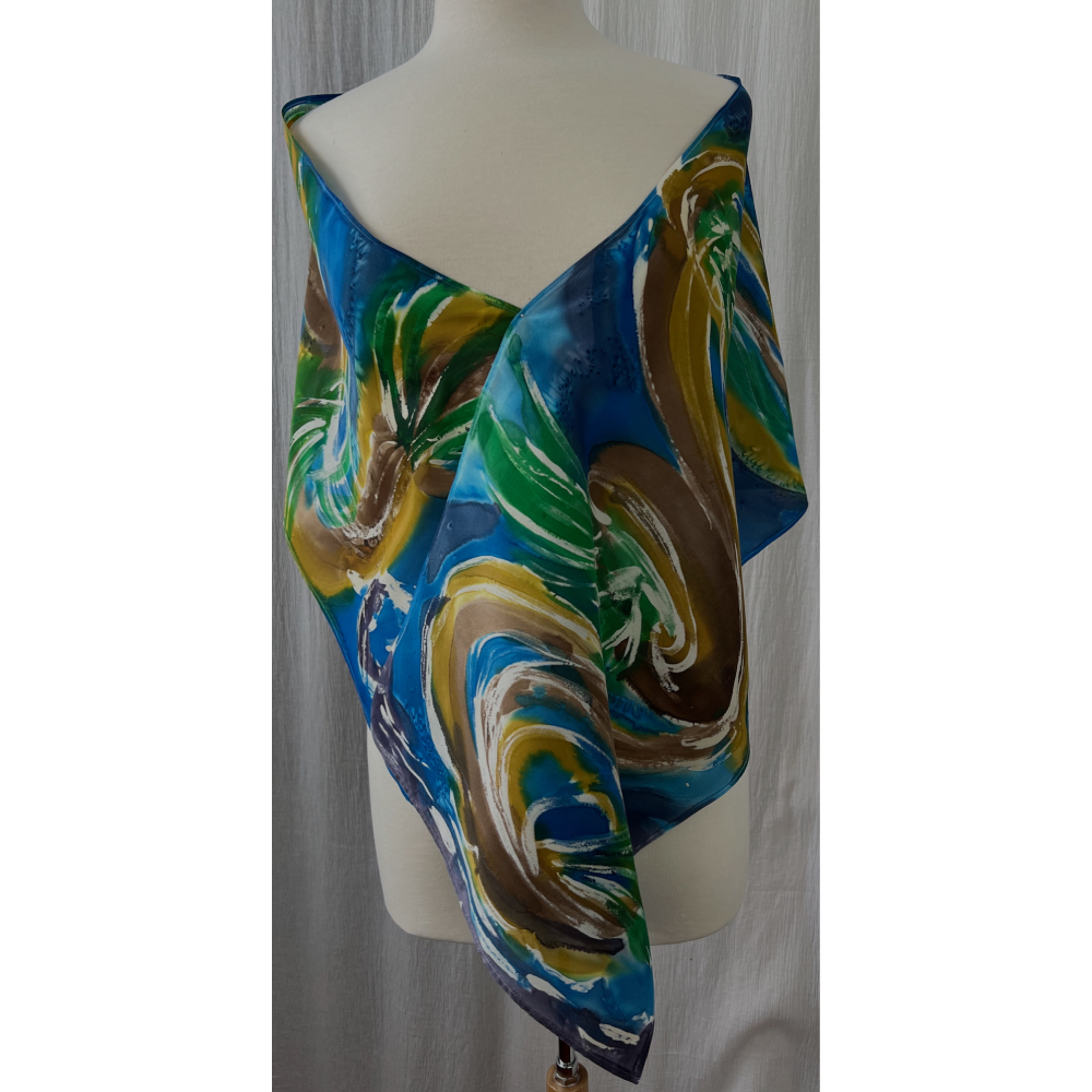 River Flood, shawl front